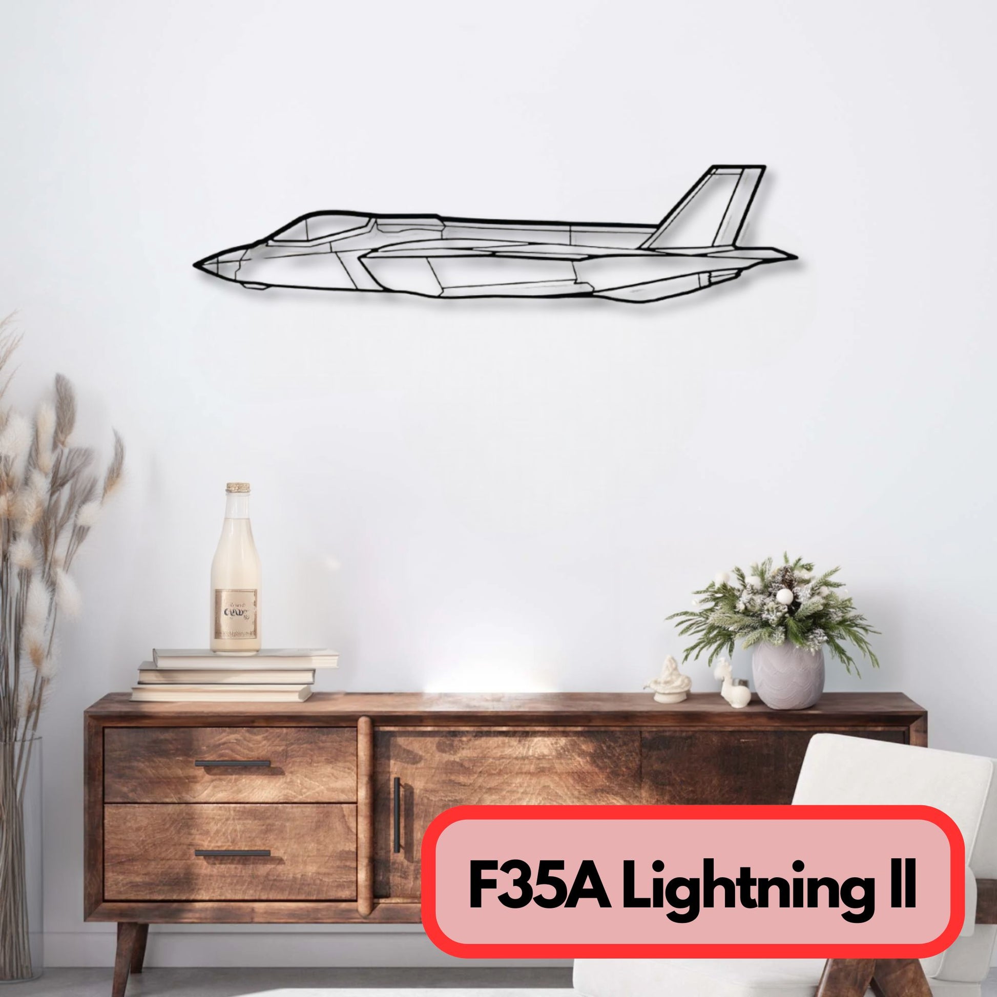 Décoration murale métal F35A Lightning II