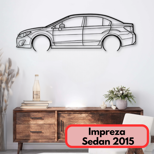 Décoration murale métal Impreza sedan 2015